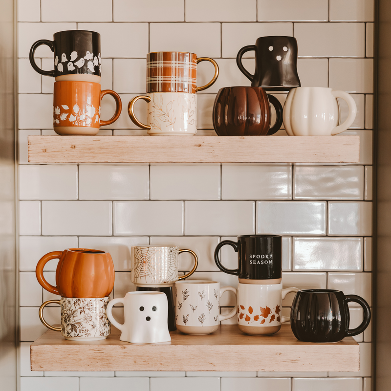 *NEW* Black Ghost Coffee Mug - Halloween & Fall Decor