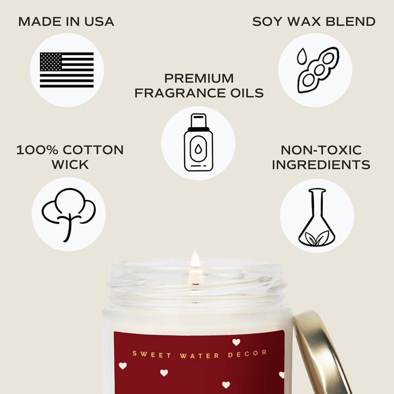 Love You Soy Candle- Valentine&