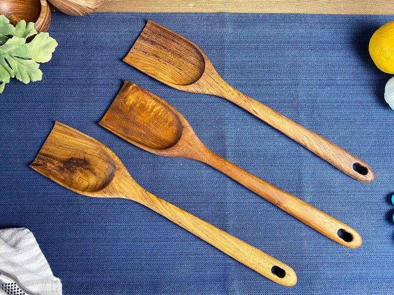 Rustic Handle Wooden Scraping Spoon - Mae It Be Home