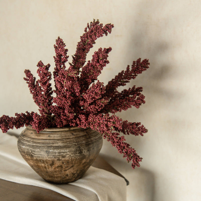 21" MULBERRY HEATHER BUSH