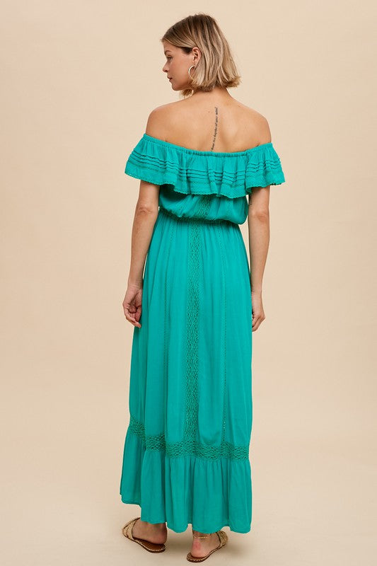 Lace Detailed Maxi Dress