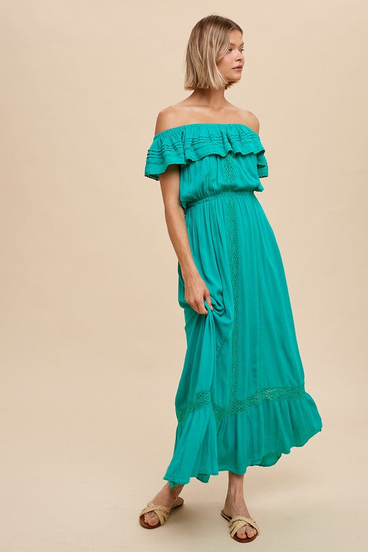 Lace Detailed Maxi Dress