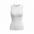 Round Neck Sweater Tank Top