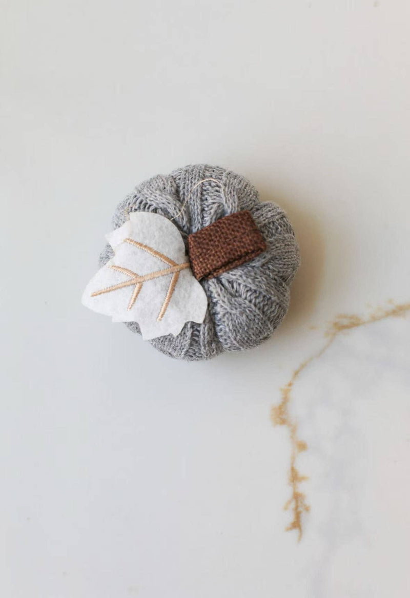 Mini Knit Pumpkins Fall Decorations