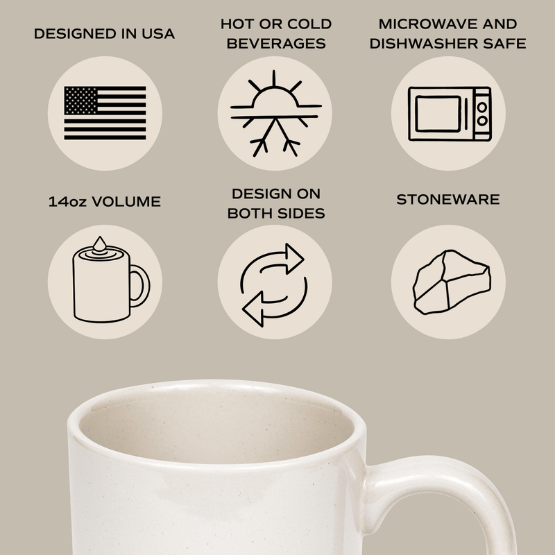 Love You Stoneware Coffee Mug - Gifts & Home Decor - Mae It Be Home
