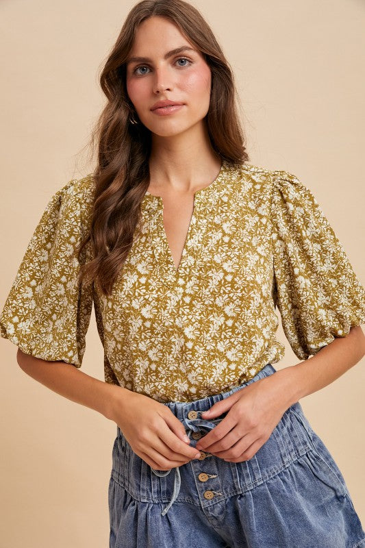 The Annie Puffed Sleeved Blouse