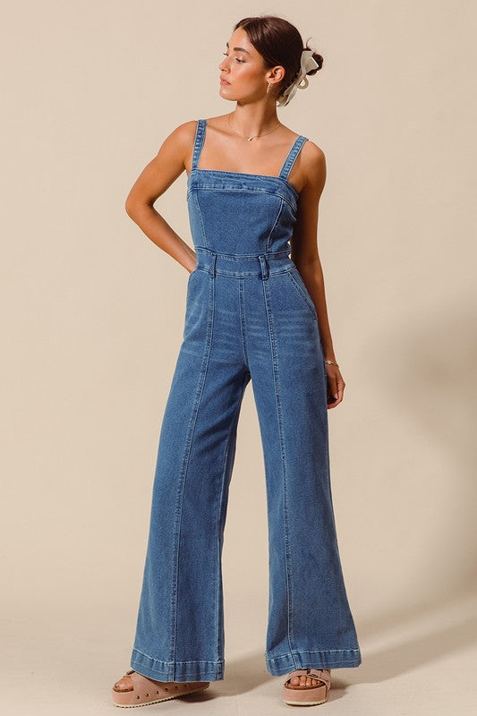 Retro Denim Jumpsuit