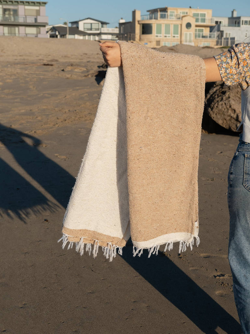 Sand Dune - SUSTAINABLE RECYCLED THROW BLANKET