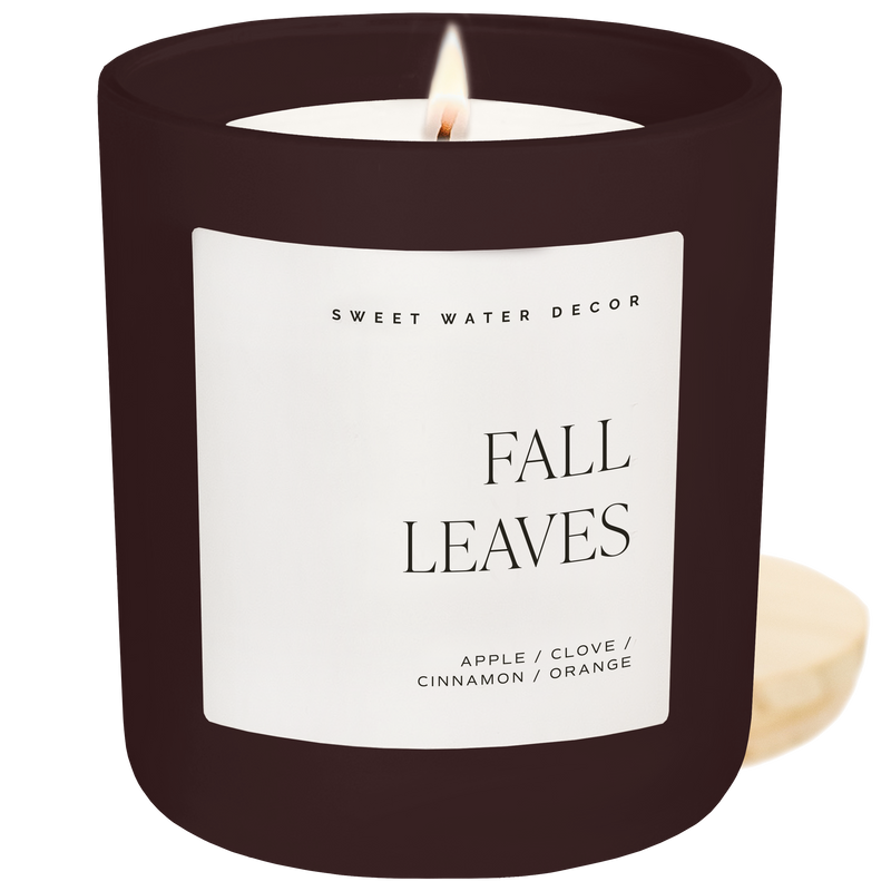 *NEW* Fall Leaves 15 oz Candle, Matte Jar - Fall Decor