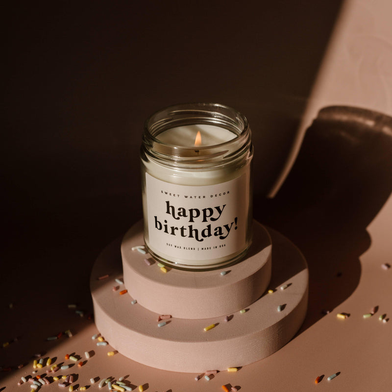 Happy Birthday 9 oz Soy Candle - Home Decor & Gifts - Mae It Be Home