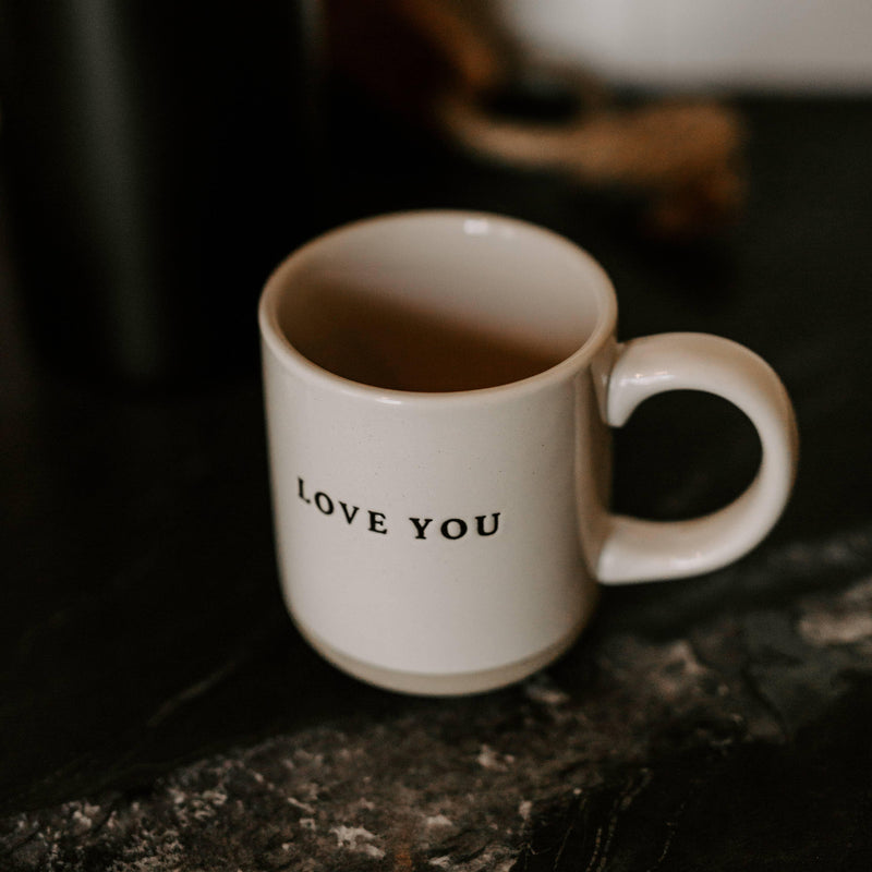 Love You Stoneware Coffee Mug - Gifts & Home Decor - Mae It Be Home