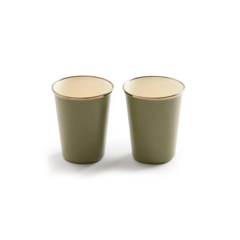 Enamel 2-Tone Tall Cup Set - Mae It Be Home