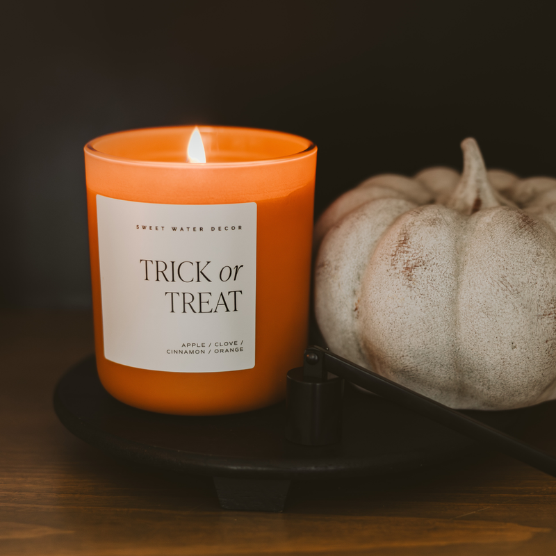 *NEW* Trick or Treat 15 oz Soy Candle, Matte Jar - Halloween