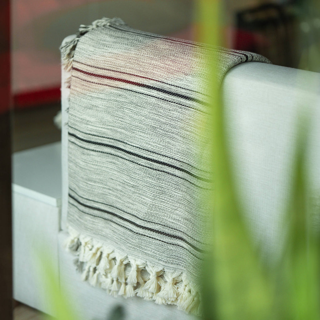 100% Cotton Black Throw Blanket