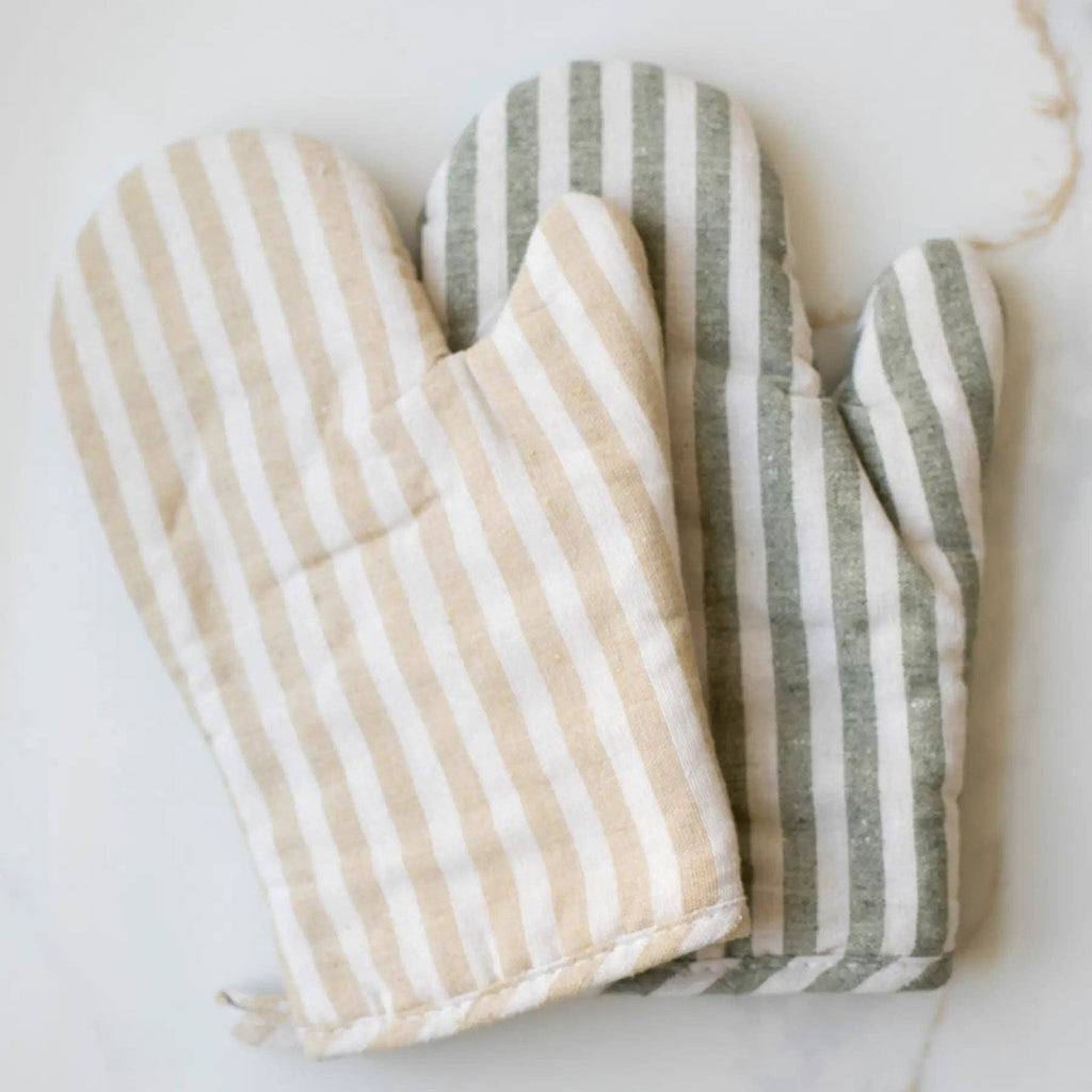Stripe Oven Mitt