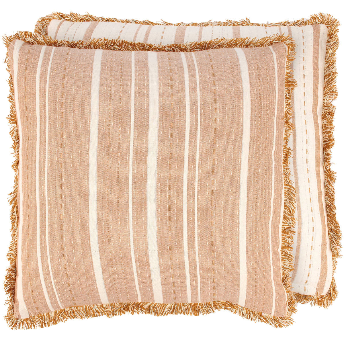 Striped Rust Pillow
