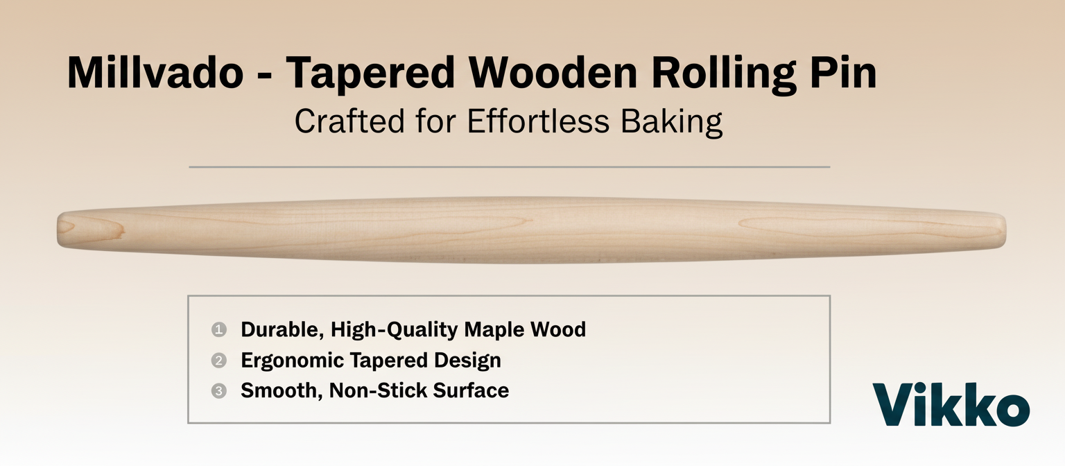 Millvado - Tapered Wooden Rolling Pin