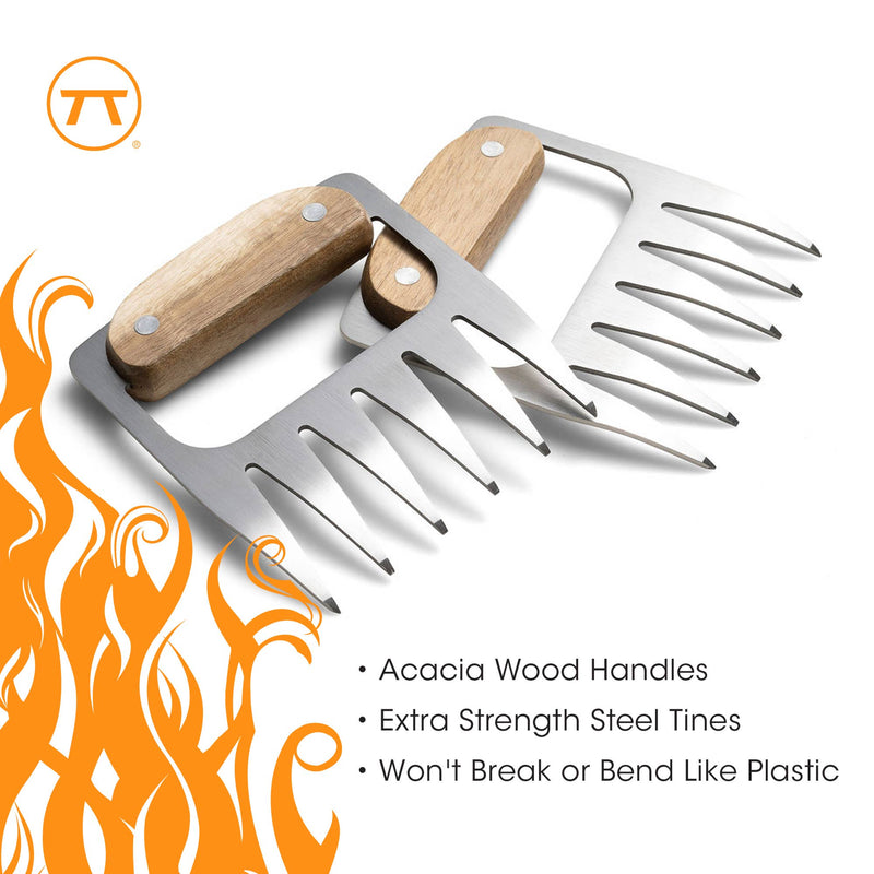 Outset Stainless Steel Meat Shredding Bear Claws,4.4" x 4.2"
