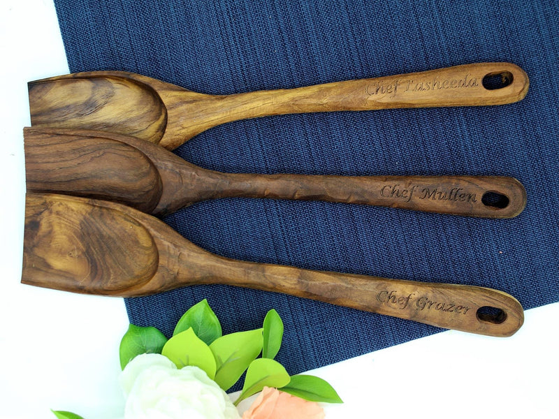 Rustic Handle Wooden Scraping Spoon - Mae It Be Home