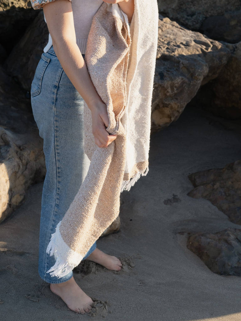 Sand Dune - SUSTAINABLE RECYCLED THROW BLANKET
