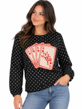 Ace in the Hole Polka Dot Long Sleeve Tee