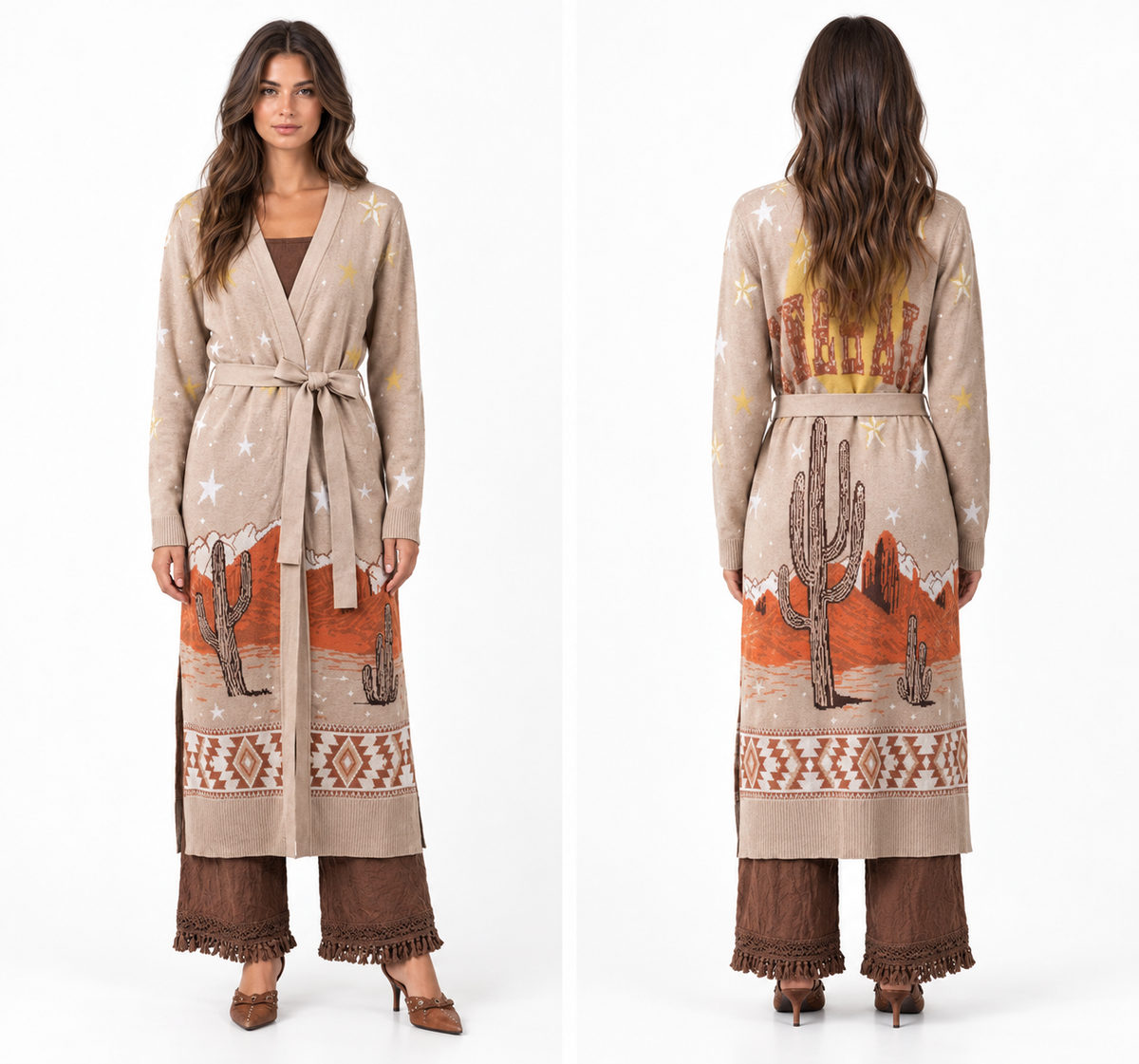 Long Western Sweater Duster