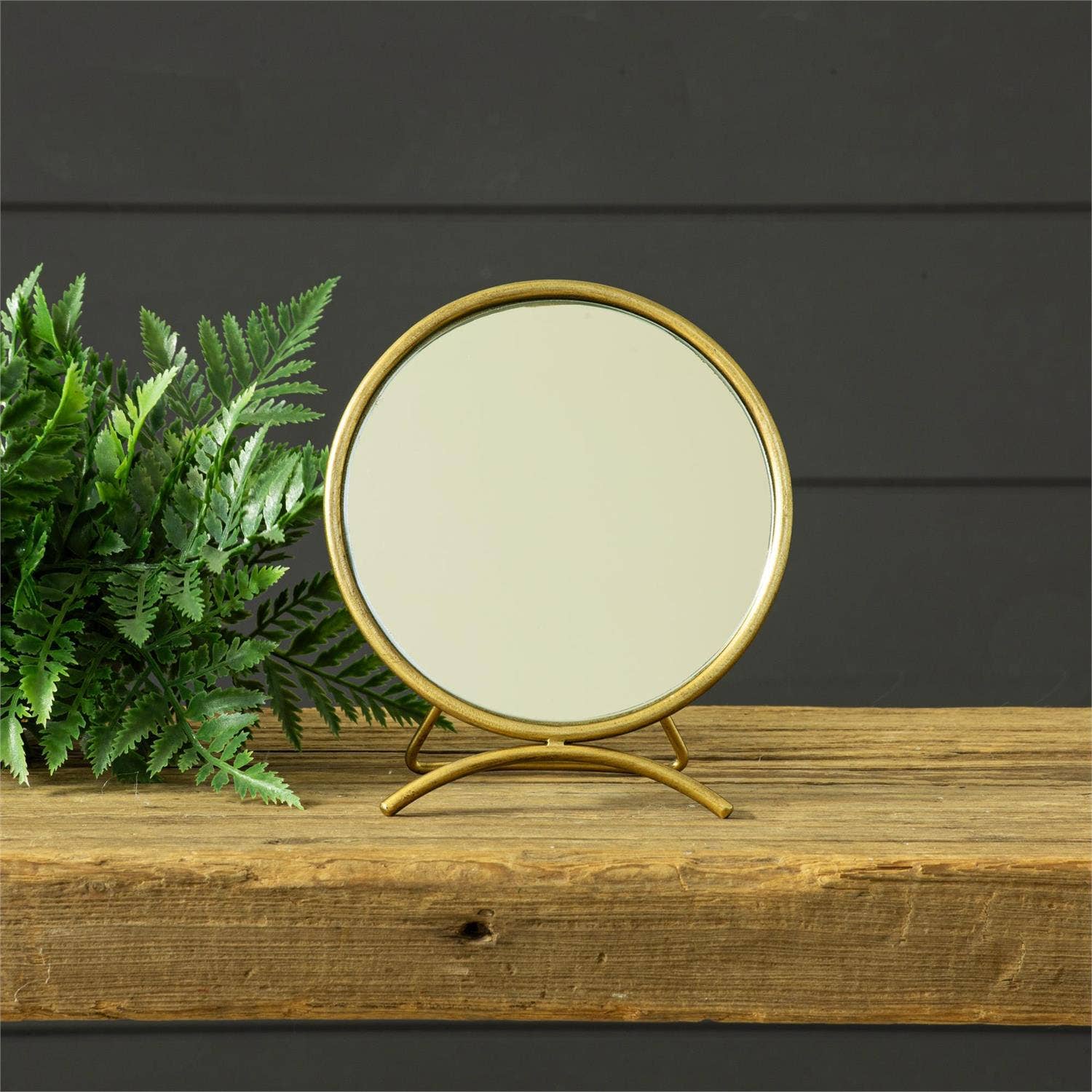 Gold Tabletop Mirror