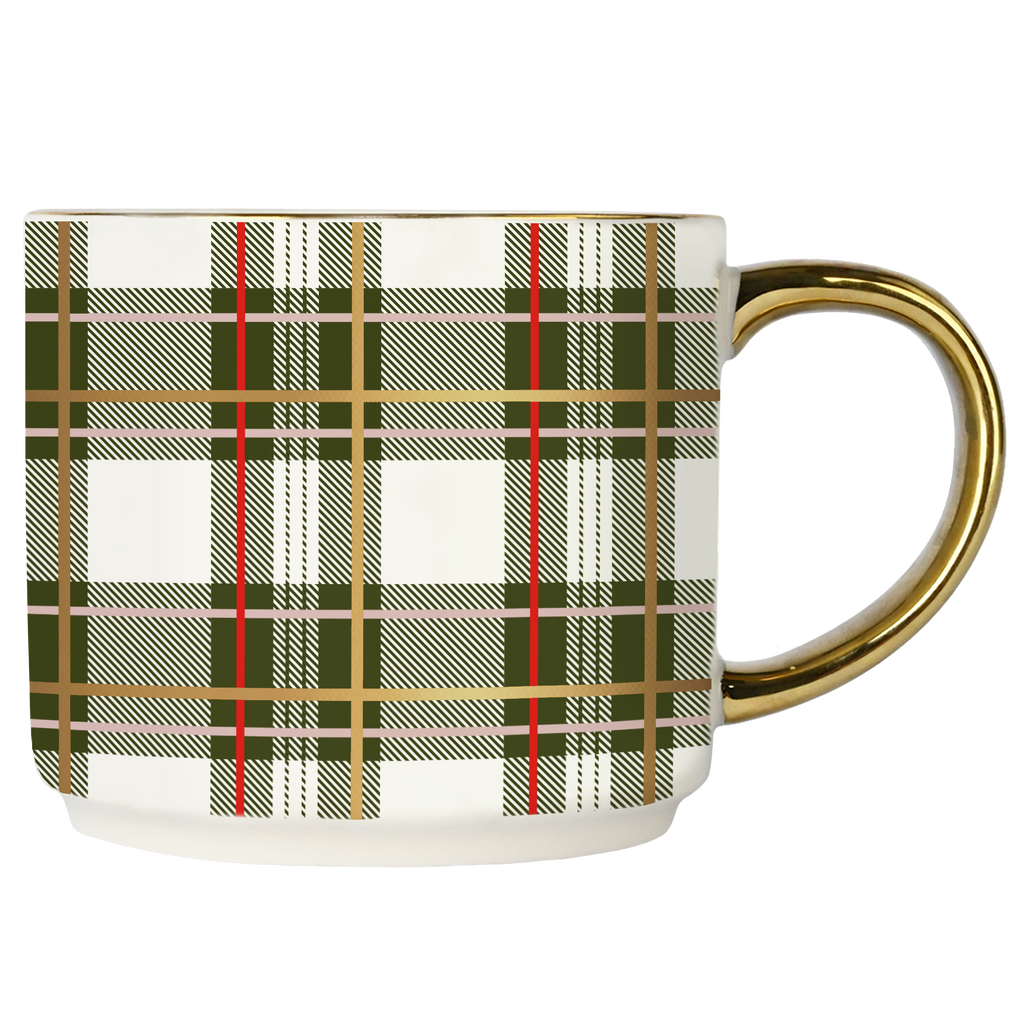 *NEW* Green Plaid Coffee Mug - Christmas Decor & Gifts