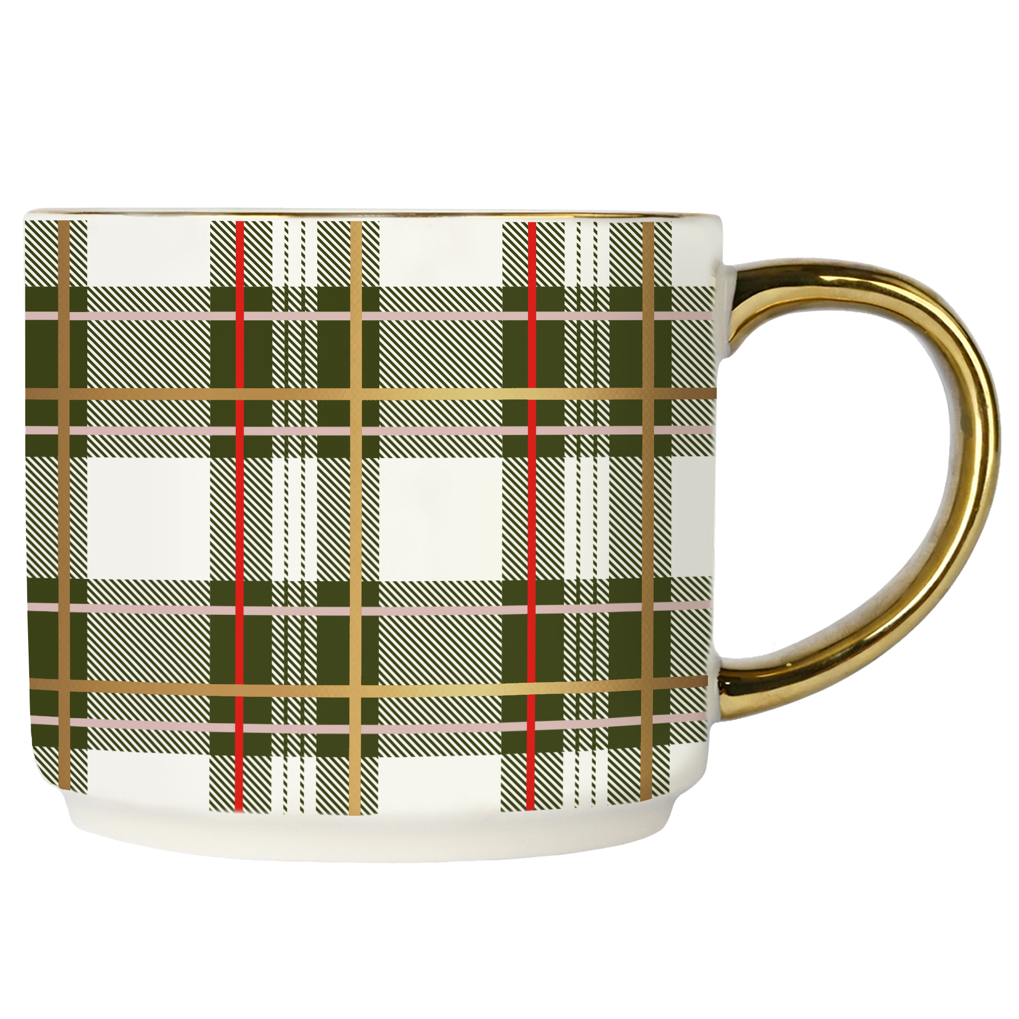 *NEW* Green Plaid Coffee Mug - Christmas Decor & Gifts