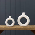 Textured Donut Vases (Set Of 2)