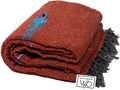Rust Red Baja Thunderbird Mexican Blanket