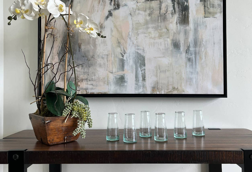 Handblown Moroccan Cone Champagne Glasses