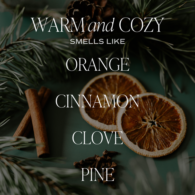 Warm and Cozy 15 oz Soy Candle, Matte Jar- Home Decor, Gifts