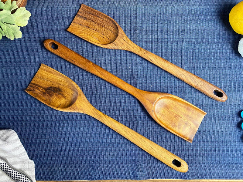 Rustic Handle Wooden Scraping Spoon - Mae It Be Home