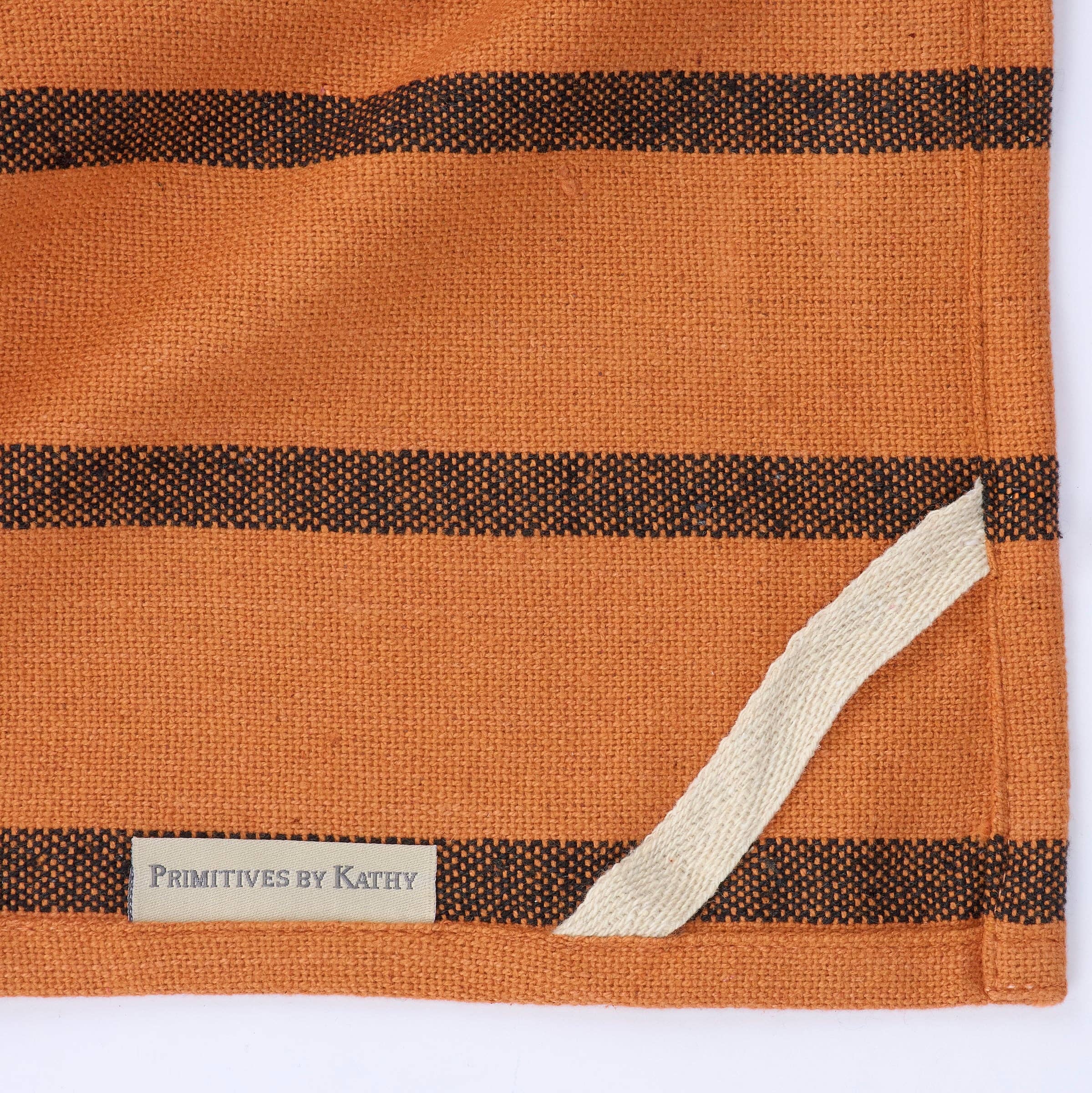 Orange Stripe Kitchen Towel