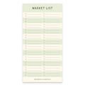 Striped Market List Notepad: Seaglass