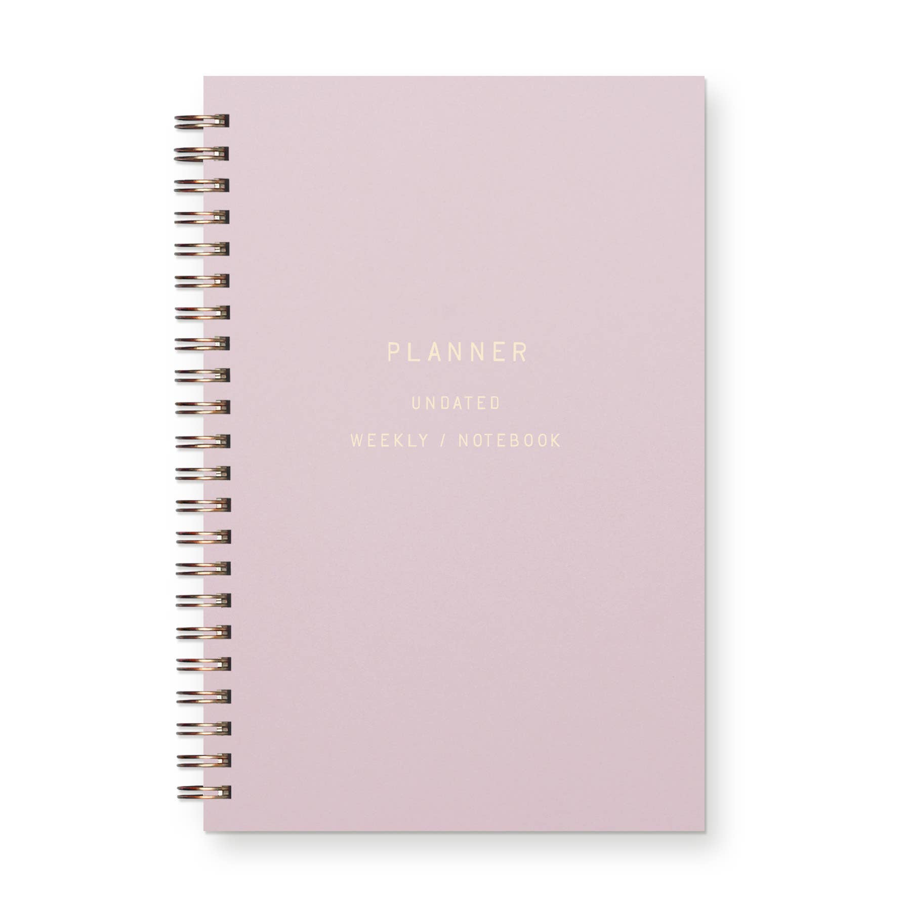 Standard Type Undated Weekly Planner Journal
