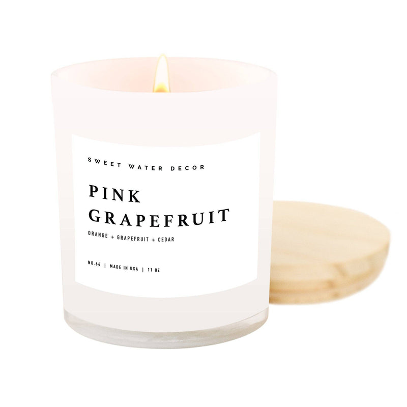 *NEW* Pink Grapefruit 11 oz Soy Candle - Home Decor & Gifts