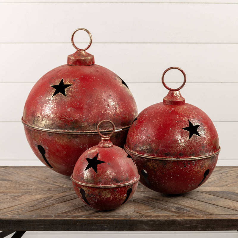 16" RED STAR SLEIGH BELL