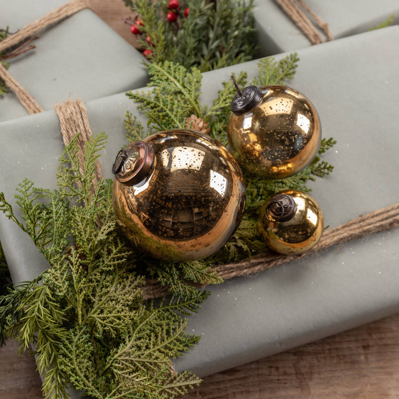 3" BRONZE KUGEL ORNAMENT