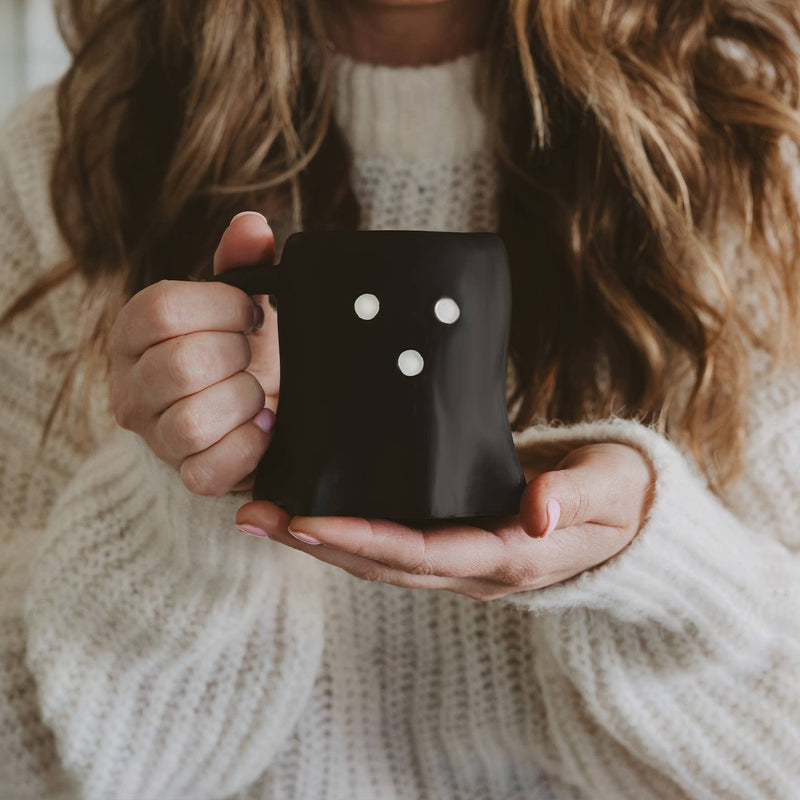 *NEW* Black Ghost Coffee Mug - Halloween & Fall Decor