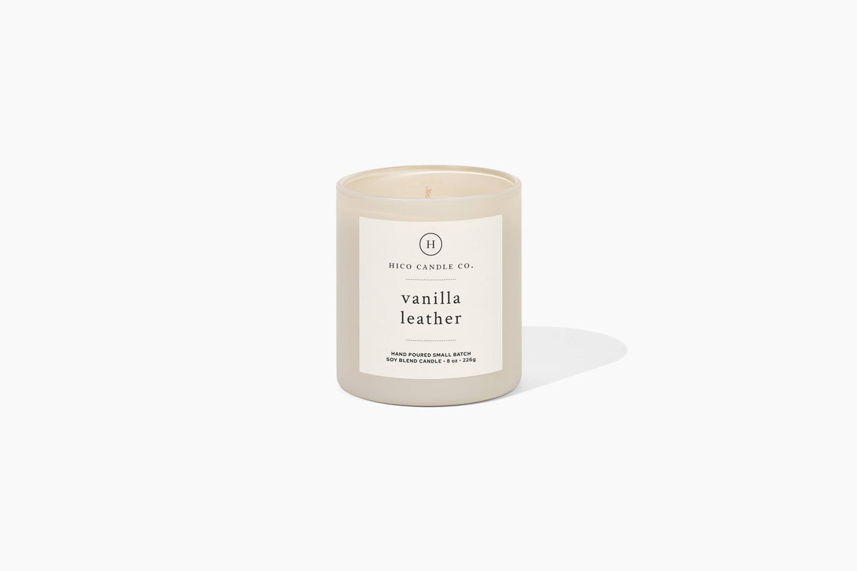 Vanilla Leather - 8oz. Candle
