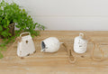 White Distressed Cow Bells