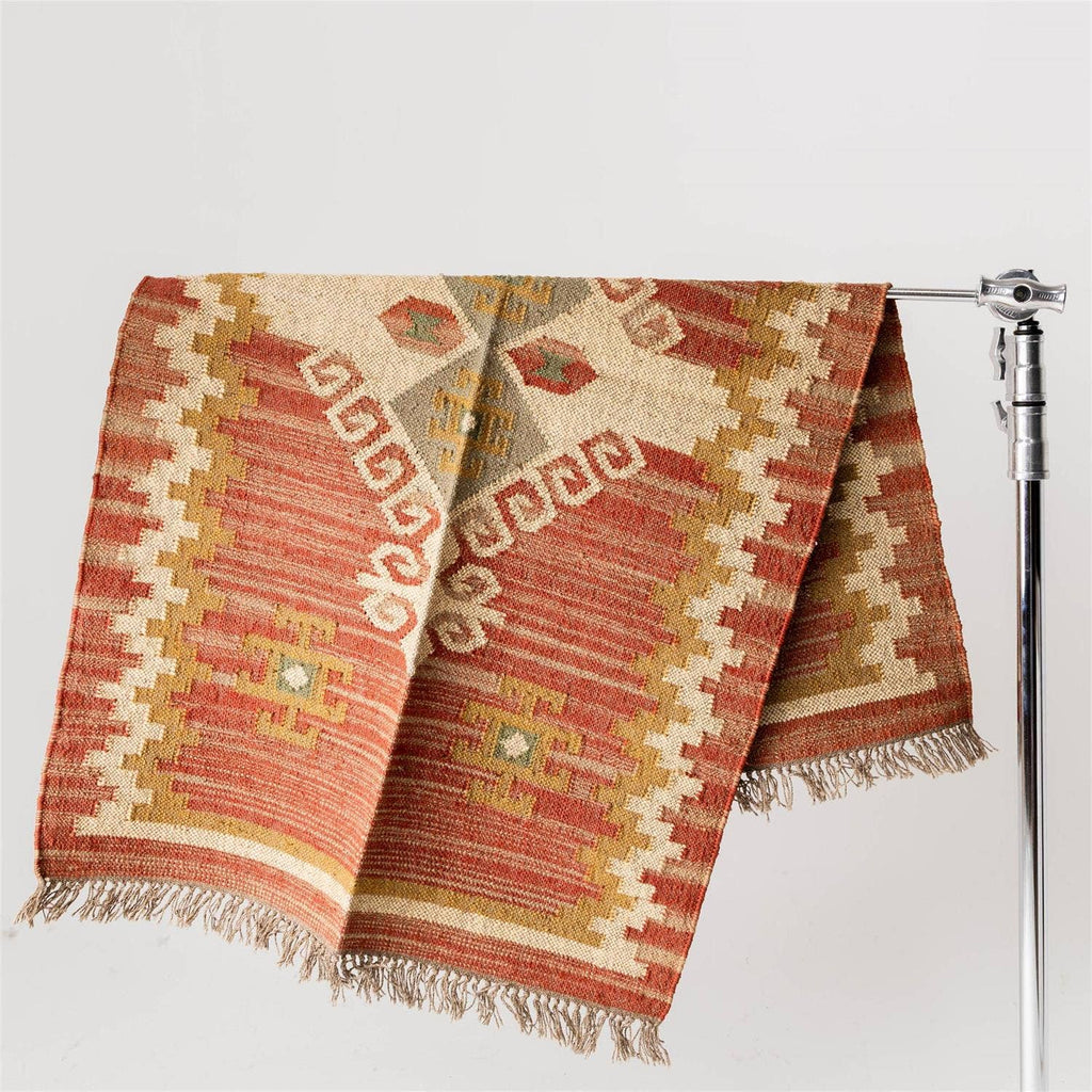 Kilim Dhurrie Rug Jute, Wool, 3' X 5'