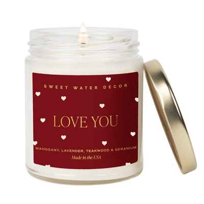Love You Soy Candle- Valentine's Day Gift & Home Decor - Mae It Be Home