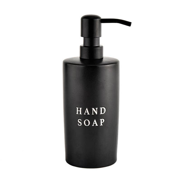 15oz Black Stoneware Hand Soap Dispenser - Mae It Be Home