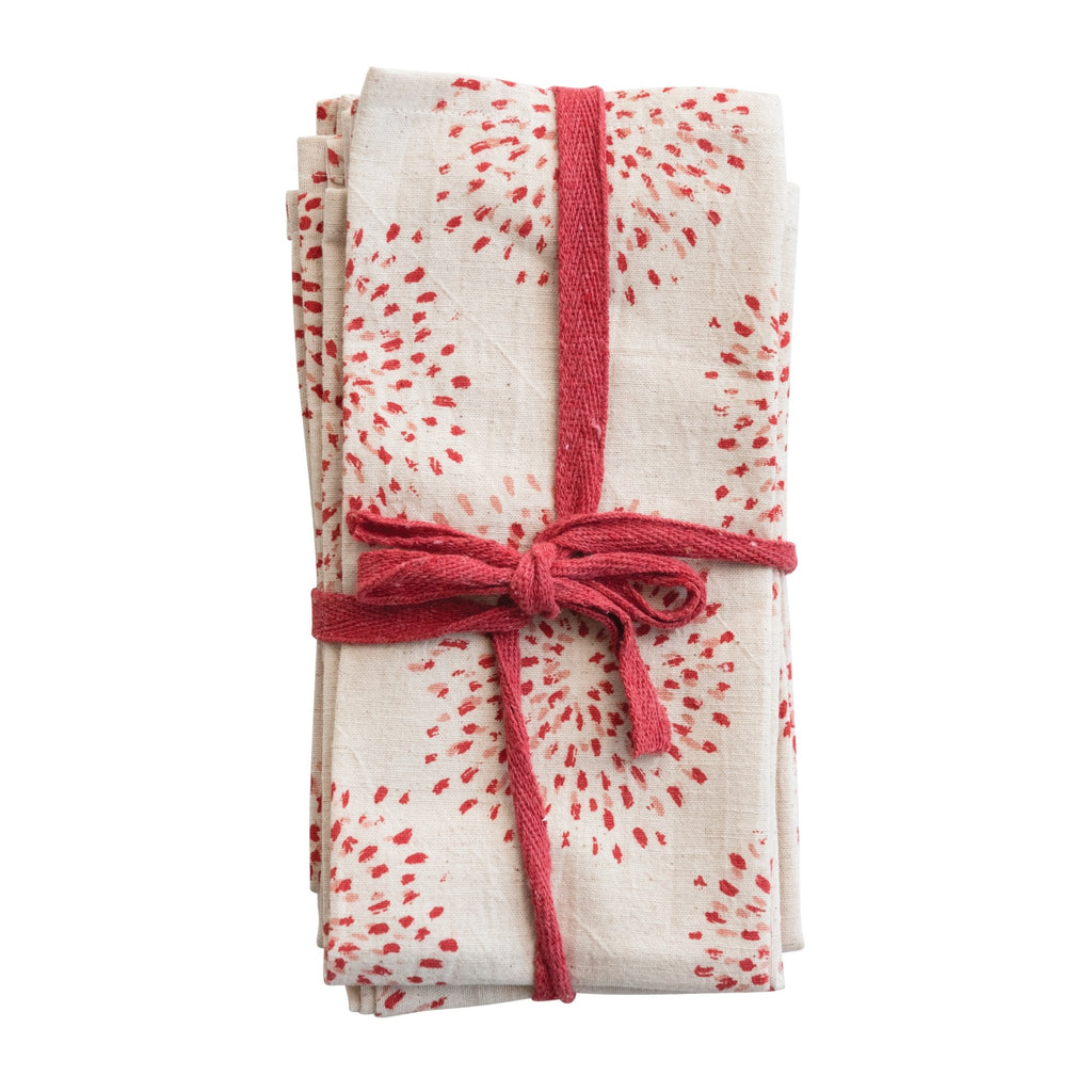 18" Square Cotton Blend Napkins, Set of 4 - Mae It Be Home