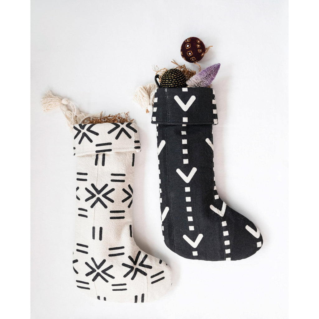 20" Mudcloth Pattern Stockings - Mae It Be Home
