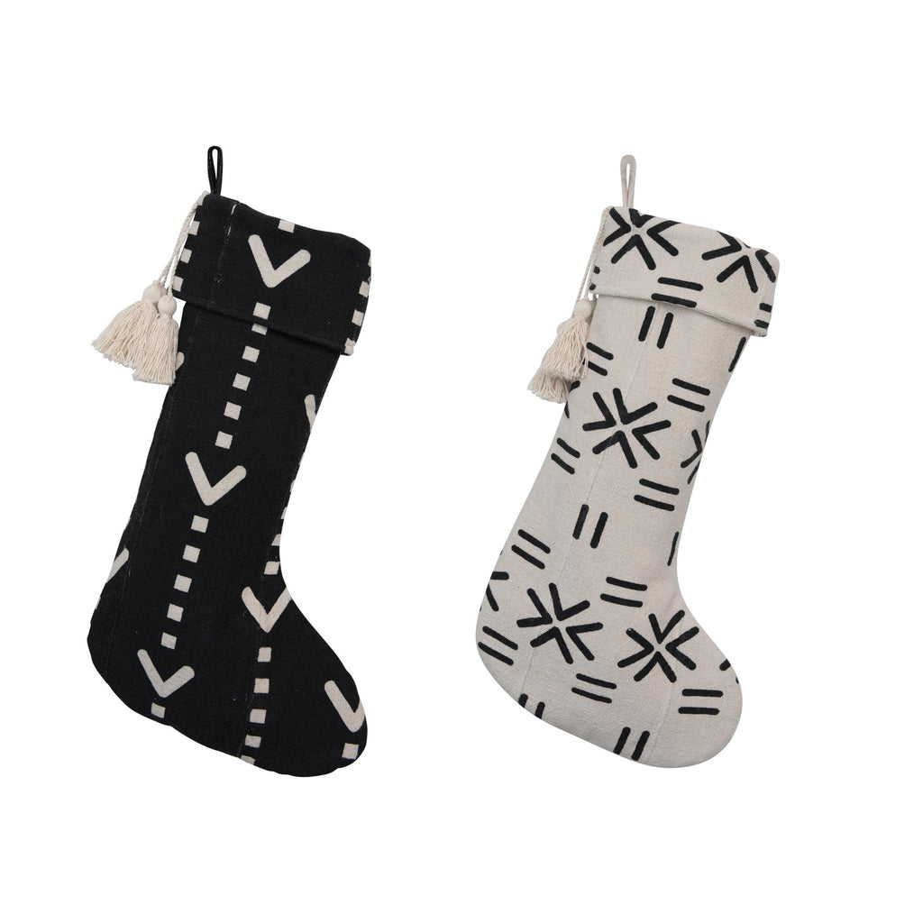 20" Mudcloth Pattern Stockings - Mae It Be Home