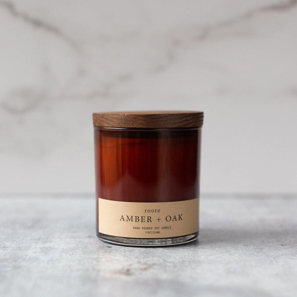 Apothecary Collection - Amber & Oak - Soy Candle - Mae It Be Home